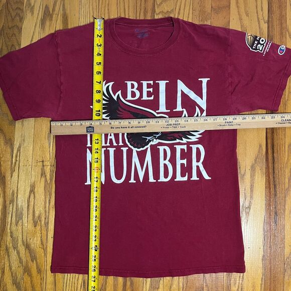 Saint Josephs University Hawks NCAA March Madness Champion Red T Shirt Sz M 2013 - Picture 5 of 8